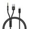 Adapter audio 2-in-1 lightning na 3.5mm + AUX crni (MS).
