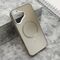 Maska / futrola COLOR METAL MagSafe za iPhone 16 (6.1) srebrna (MS).