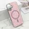 Futrole GLAM GLOW MagSafe za iPhone 16 (6.1) roze (MS).