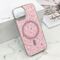 Futrole GLAM GLOW MagSafe za iPhone 15 roze (MS).