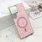 Futrole GLAM GLOW MagSafe za Samsung S928 Galaxy S24 Ultra 5G roze (MS).
