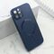 Maska / futrola ELEGANT METAL MAGSAFE za iPhone 12 Pro plava (MS).