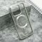 Maska / futrola providna ELEGANT MAGSAFE za iPhone 15 Pro (6.1) srebrna (MS).