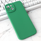 Maska / futrola Silikon Pro Camera za iPhone 15 Plus tamno zelena.