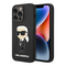 Maska / futrola Karl Lagerfeld Hc Silicone NFT Ikonik za iPhone 15 Pro 6.1 crna (KLHCP15LSNIKBCK).
