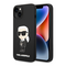 Maska / futrola Karl Lagerfeld Hc Silicone NFT Ikonik za iPhone 15 Plus crna (KLHCP15MSNIKBCK).
