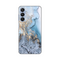 Silikonska maska / futrola print za Samsung A256 Galaxy A25 5G Blue Gold Marble.