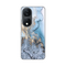 Silikonska maska / futrola print za Huawei Honor X7b Blue Gold Marble.